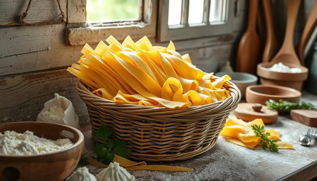 storing pappardelle pasta
